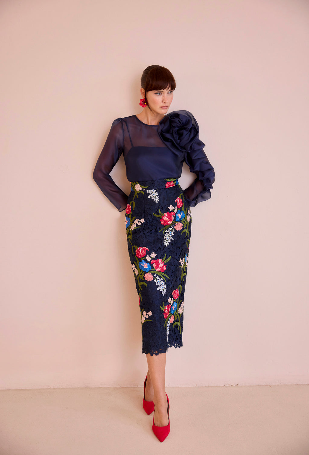 BLUSA DE ORGANZA CARLA RUIZ 52515