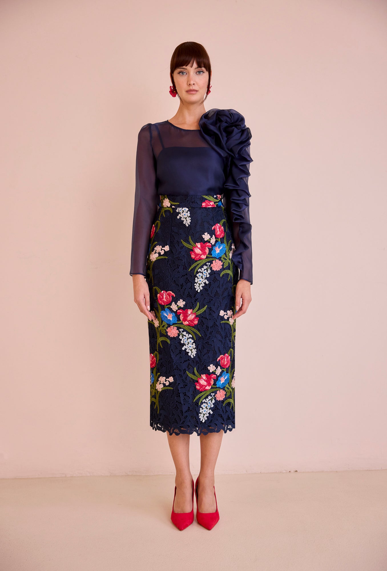 BLUSA DE ORGANZA CARLA RUIZ 52515