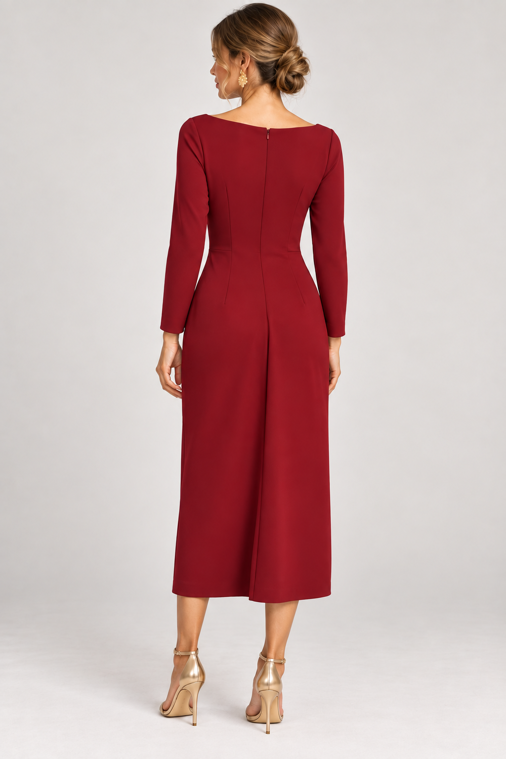 VESTIDO GRANATE 21066