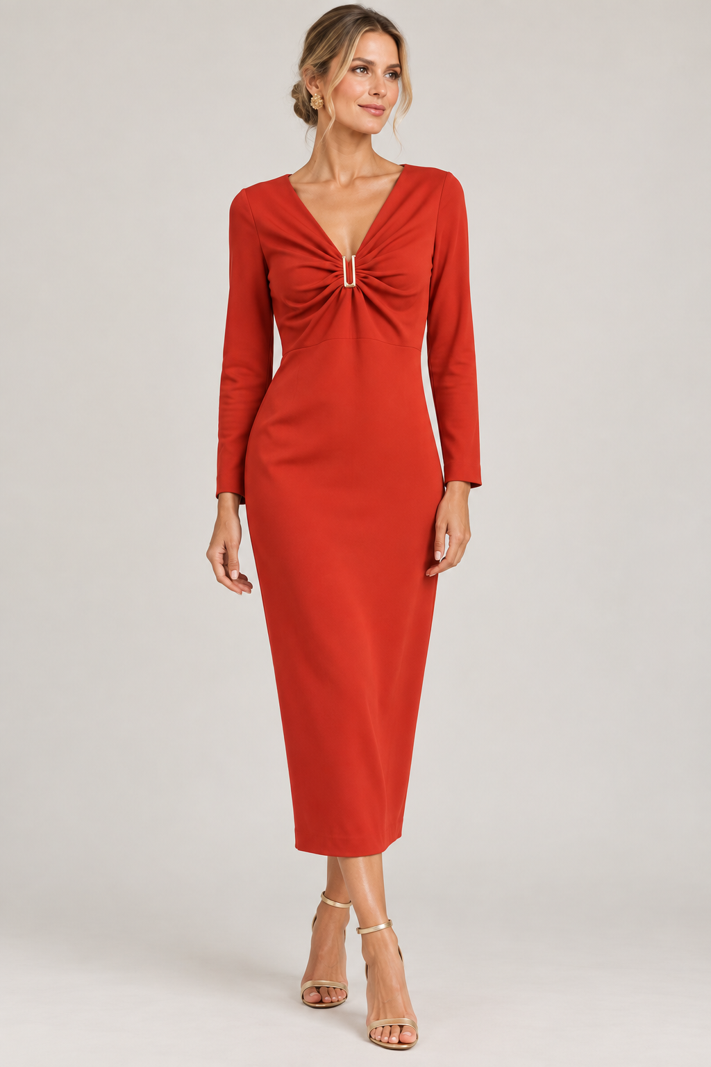 VESTIDO ESCOTE HEBILLA 21065
